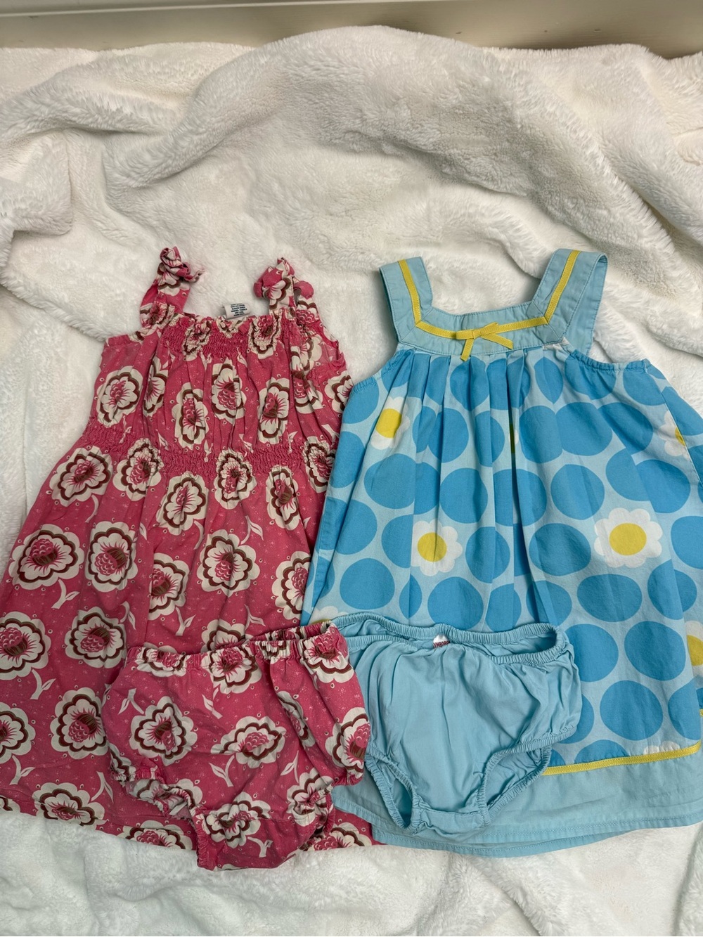Girls Floral Sundress Sets - Pink & Blue, gap/gymboree bundle